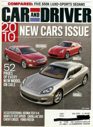 CAR & DRIVER 2009 SEPT - NEW CARS, LUXO-SEDAN SHOOTOUT, NISSAN NISMO 370Z